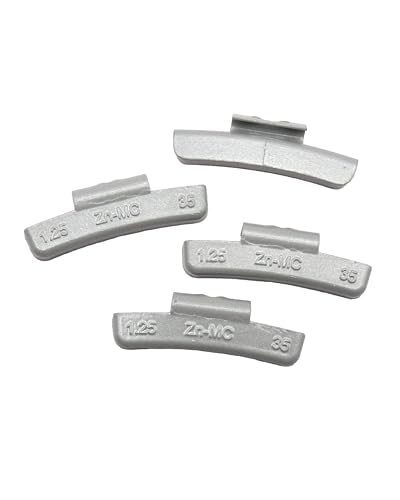 MC Type 1.25oz Wheel Weights Zinc Clip on 50Pcs/Box Fits Alloy Rim - size: MCc-1.25 Oz