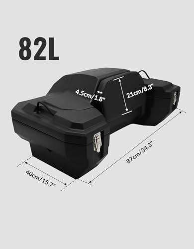 Green-L 82L Universal ATV Rear Storage Box Trunk Cargo Backrest Pad - size: #1-82L