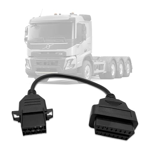 Truck OBD1 to OBD2 Adapter for Volvo 8 Pin Diagnostic Cable Connector - style: Fit for Volvo 8pin