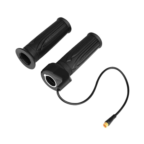 HZEL Ebike Throttle Grip, 1 Pair 20X 3 Pin Waterproof Electric Bicycle Full Twist Throttle Accelerator Handlebar Grip, Scooter Speed Controller Handle, Universal for E-Bike Motorcycle
