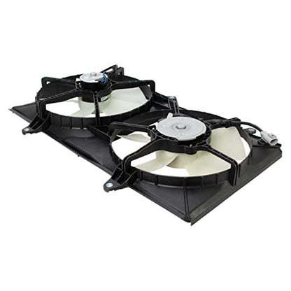 TRQ Radiator Dual Cooling Fan Assembly - style: RFA80460