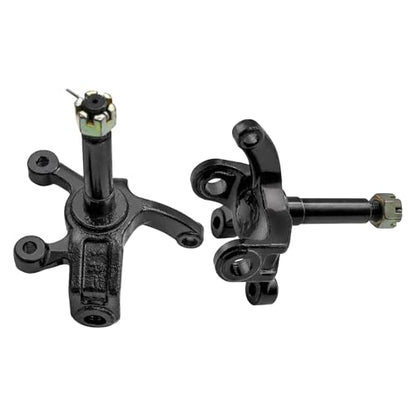 17mm Front Wheel Hub and Steering Knuckle Spindle Kit for Go Kart ATV Quad Buggy Drift Trike Golf Cart UTV, 4-Stud 88mm Wheel Hub Assembly, Heavy-Duty Steel Replacement 70cc 90cc 110cc 125cc 150cc