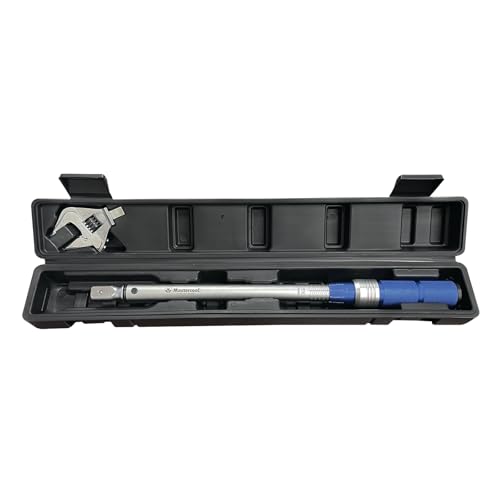 Mastercool 70079 Adjustable Torque Wrench, 10–110 Nm (7–81 ft-lbs) | ±3% Accuracy | Removable 9×12 mm Head | Chrome-Plated Alloy Steel | Factory Calibration Certificate & Blow-Molded Case - style: Adjustable Torque Wrench