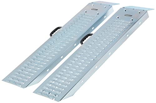 Loading Ramps - Steel Ramp Set for ATVs, Motorcycles, Mowers, Carts & More - Use with Pickup Trucks & Trailers - 1200lb Combined Capacity by Stalwart - size: 35.5-Inch
