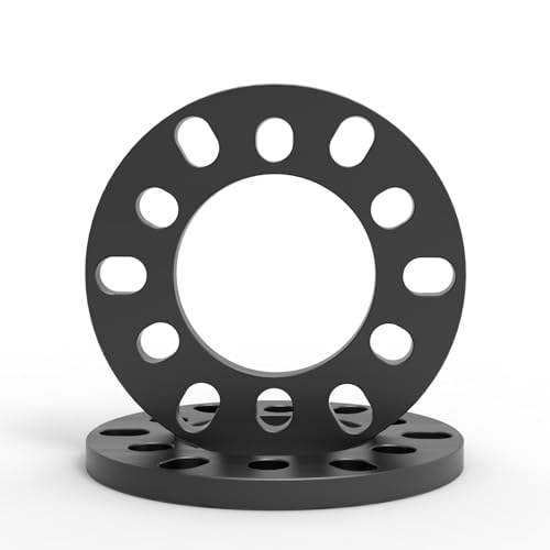 WHEEL CONNECT Wheel Spacer, 12mm Thickness(1/2inch), Fit 6 Lugs Pattern 6x114.3, 6x120, 6x127, 6x130, 6x132, 6x135, 6x139.7,Forged 6061 Aluminum, Anodised Black Surface, Pack of 2. - size: 6x114.3/120/127/130/132/135/139.7-12mm(1/2in)