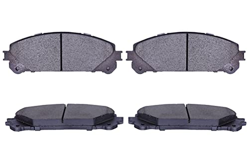 Replacement for Front & Rear Ceramic Brake Pads D1324,D1391 - LEXUS RX350, RX450h, Highlander, Sienna 2010-2018 - style: D1324-D1391