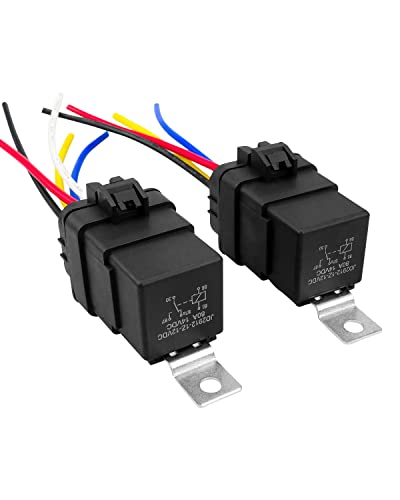 5 Pin Trim Tilt Relay Plug Socket 12V 80A, Replace 7493 119-7493, 2Pcs