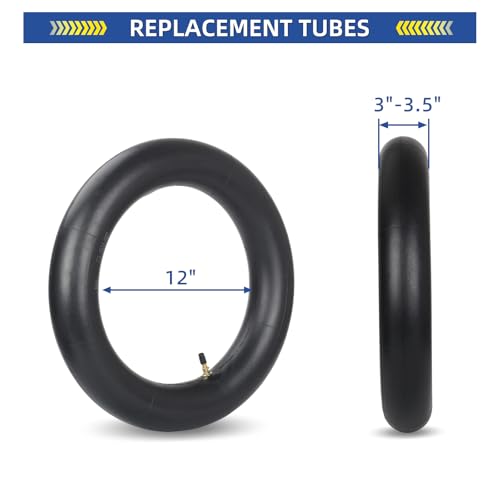 GICOOL 3.00/3.50-12" (80/100-12) Dirt Bike Inner Tubes, TR4 Valve Stem - size: 3.00/3.50-12