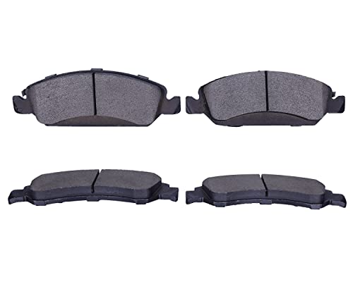 Brakes Premium Ceramic Replacement Front Brake Pad Set for 2005-2020 Chevy GMC Cadillac Vehicle-Avalanche/Silverado/Suburban/Tahoe//Sierra/Yukon/Savana//Escalade - style: D1363