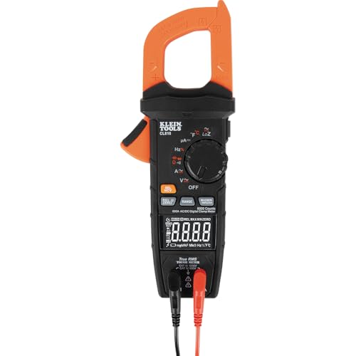 Klein Tools CL810 Digital Clamp Meter, 600A AC/DC Auto Ranging & Worklight - size: 1000V/600A