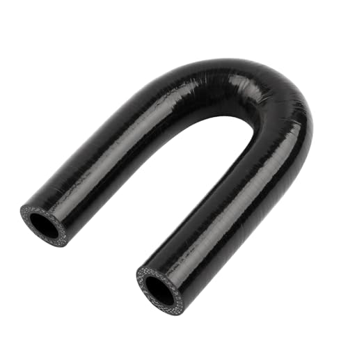 180 Degree Coupler U Bend Shape Elbow Silicone Hose Pipe ID 3/4"(19mm) Thicknesses 4-ply(5.4mm) Reinforced for engine turbo Air intake boots coupling intercooler throttle body Industrial tube - size: ID19