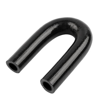 180 Degree Coupler U Bend Shape Elbow Silicone Hose Pipe ID 3/4"(19mm) Thicknesses 4-ply(5.4mm) Reinforced for engine turbo Air intake boots coupling intercooler throttle body Industrial tube - size: ID19