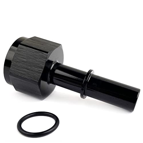 Aluminum Female 8AN Flare to 3/8 SAE Quick Disconnect Push-On EFI Hose Fitting Female 8 AN to 3/8 Hose Line Adapter - color: Black Female, size: 8AN to 3/8