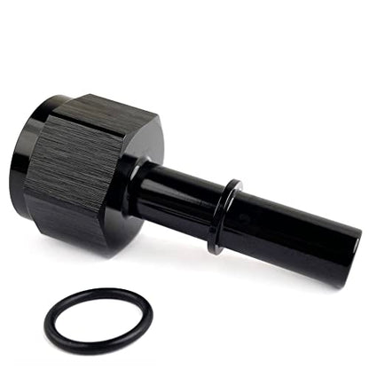 Aluminum Female 8AN Flare to 3/8 SAE Quick Disconnect Push-On EFI Hose Fitting Female 8 AN to 3/8 Hose Line Adapter - color: Black Female, size: 8AN to 3/8