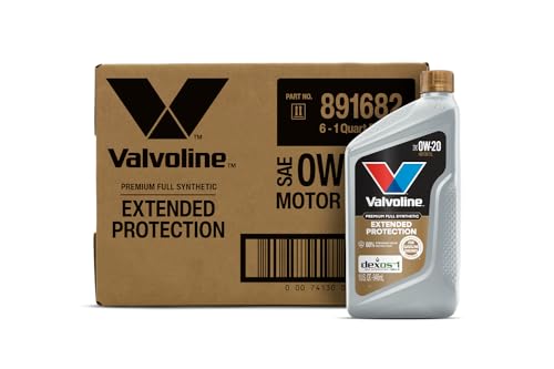 Valvoline Extended Protection Full Synthetic Motor Oil SAE 0W-20 1 QT, Case of 6 - size: 1 QT, Pack of 6, style: Extended Protection