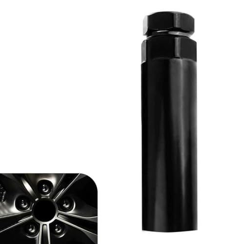 Large 6 Spline Lug Nut Socket, 21 mm (13/16 Inch) and 22 mm (7/8 Inch) Hex Socket Wrench, Car Wheel Lock Removal Tool Replacement, Universal for Most Cars, Trucks, SUVs (6#Large) - color: Black