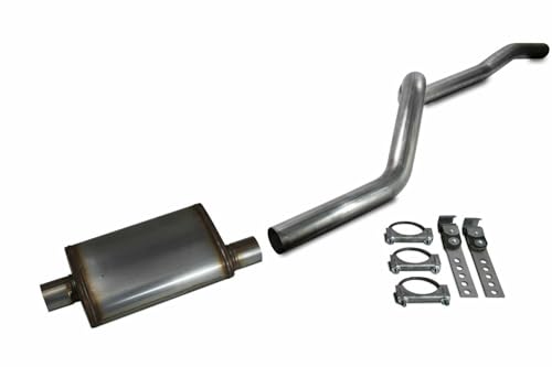 Truck Exhaust Kits - 84-01 Jeep Cherokee XJ 4.0L 2.5" Aluminized Exhaust
