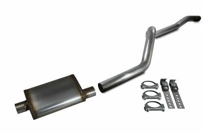 Truck Exhaust Kits - 84-01 Jeep Cherokee XJ 4.0L 2.5" Aluminized Exhaust