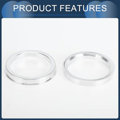 Hub Centric Rings, 60.1mm ID to 72.6mm OD Vehicle Wheel Hubrings Aluminum Alloy, 4 Pcs - size: 60.1mm to 72.6mm