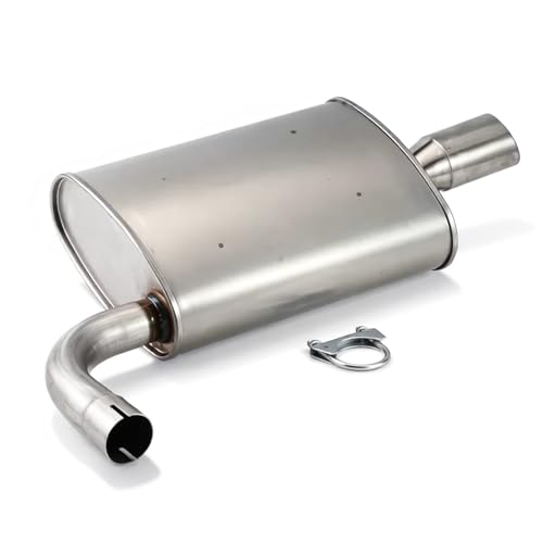 1pc Stainless Steel Rear Left Exhaust Muffler for Explorer E37H - size: For 2011-2015 EXPLORER Driver Side