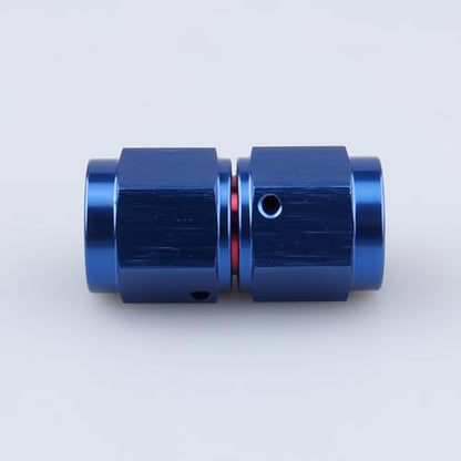 AC PERFORMANCE -6 AN Female to -6 AN Female Straight Swivel Coupler Union Fitting Adapter Aluminum Blue - color: Red Blue 0, size: 6AN