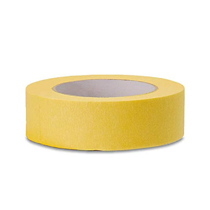 Lichamp 36mm x 55m Yellow Automotive Masking Tape for Painting, Auto Body Yellow Painters Tape for Car Detailing, 1.4 inch x 60 Yards - size: 1.42 inches