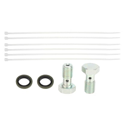 uxcell 1 Set 1.9m 6.23ft Motorcycle Hydraulic Brake or Clutch Line Hose Universal for Motorcycle Dirt Bike ATV Moped Scooter with Screws - size: 190CM