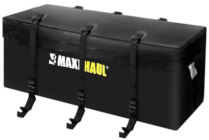 MaxxHaul Soft Shell Cargo Carrier Bag for Hitch Mount Cargo Rack, Heavy Duty Water Resistant, 47 x 20 x 20 Inch, Black with Tie Down Straps (70209) - style: Cargo Carrier Bag
