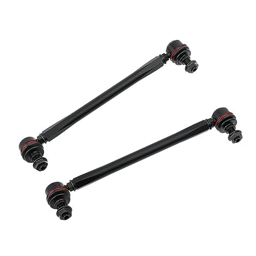 Adjustable Front Stabilizer Sway Bar End Links Kits 275MM-315MM (Overall length bolt to bolt), Ball joint stud size 12mm, Aluminum Sway Bar