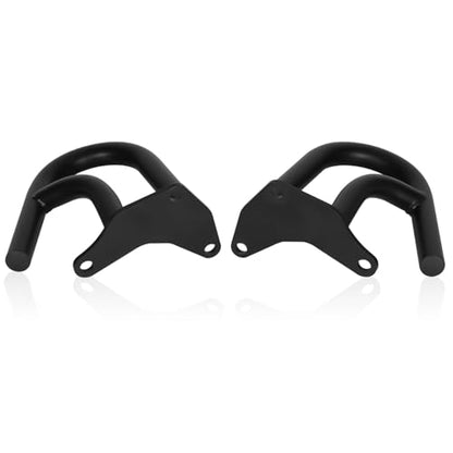 CRF300L/250L 21-25 Crash Bar Compatible with CRF300L 2021-2025 CRF250L 2022-2025 Motorcycle Engine Guard Highway Crash Bar Bumper Frame Falling Protector Steel Split Style (Black) - color: Black