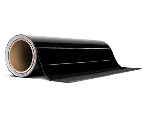 VViViD Black Gloss Air-Release Adhesive Vinyl Tape Roll (8 Inch x 20ft) - size: 8" x 20ft