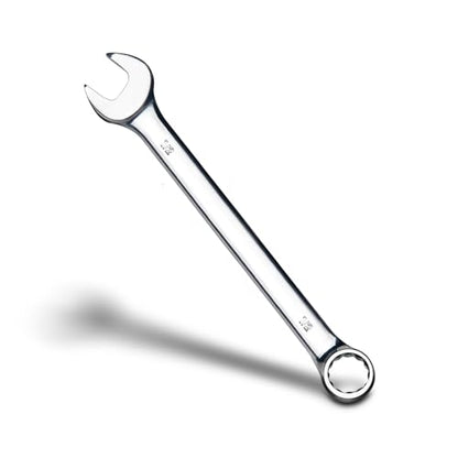 zhax 1/2" SAE Combination Wrench, 12 Point Box End, 15 Degree Offset Design, Mirror Polish Finish, Forged CR-V Steel, Hand Tools for Mechanics, Ideal for Auto and Home Repair - size: 1/2"
