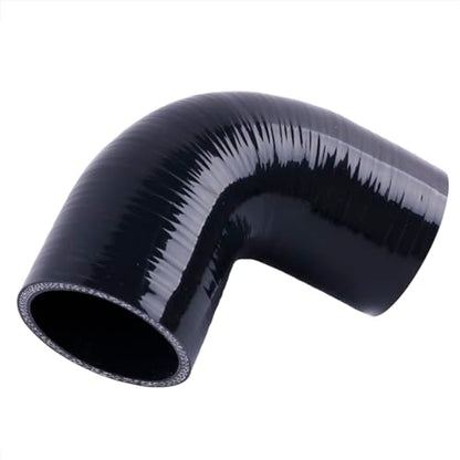 2.5" ID 90 Degree Elbow Silicone Coupler Reinforced Hose,4-Ply Turbo/Intercooler/Intake Piping Industrial Hydraulic (63mm) - size: 2.5 Inch