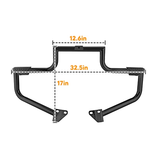 Mofun 1.25" Dyna Engine Guard Crash Bar Fit for Harley Dyna 2006-2017 - color: Black B