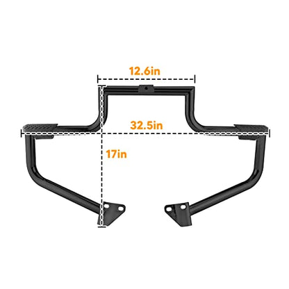 Mofun 1.25" Dyna Engine Guard Crash Bar Fit for Harley Dyna 2006-2017 - color: Black B
