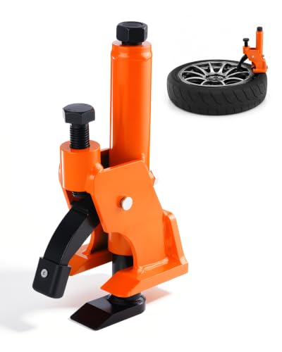 Manual Tire Bead Breaker, 38"-42" Tires Changer Tool with Rubber Pad, Protect Aluminum Alloy Hubs, Tire Repair Tool for Car Truck Tractor Mower ATV RV Orange - color: Orange