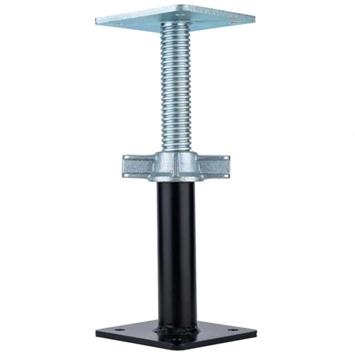 Adjustable Support Jack Lightweight Steel Bracing and Jack Posts - 9.5" - 15.5" Adjustment Range Adjustable Jack for Temporary Support Suitable for Small Space, Underpasses, Attics, Decks - size: 9.5-15.5