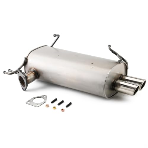 409 Stainless Steel Rear Exhaust Muffler for OUTLANDER 2007-2013 3.0L E35H - size: For 2007-2013 OUTLANDER 3.0L