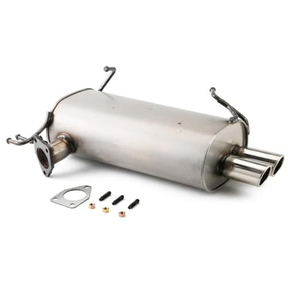 409 Stainless Steel Rear Exhaust Muffler for OUTLANDER 2007-2013 3.0L E35H - size: For 2007-2013 OUTLANDER 3.0L