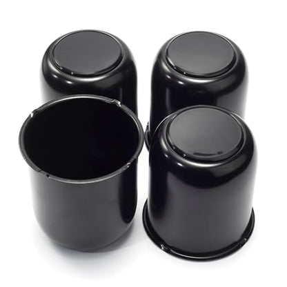 4Pcs 3-3/4 in Trailer Wheel Center Caps 3-3/4" Center Bore Truck Trailer RV SUV Wheels Rims, 3.74in Black Carbon Steel Hub Caps - color: Black, size: 3.74in Hub Hole, 4.41in Tall