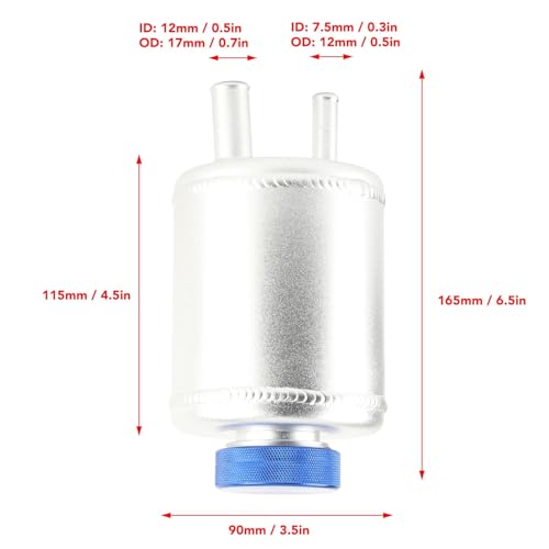Power Steering Fluid Reservoir 2.0L, Aluminium, Leak Resistant, High Performance, Materials, for OpelPump