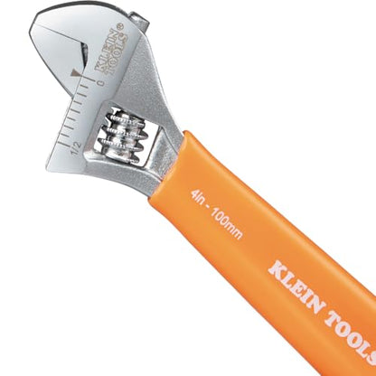 KLEIN TOOLS O5064 4-Inch Extra-Capacity Adjustable Wrench - size: 4-Inch