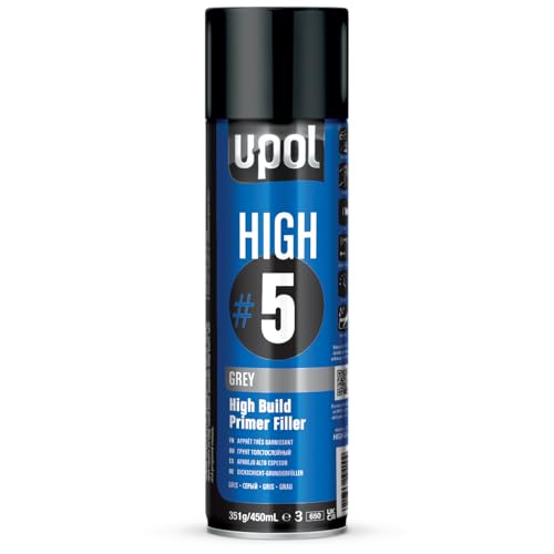 U-POL Products 0791V Grey HIgh 5 Primer - 450ml