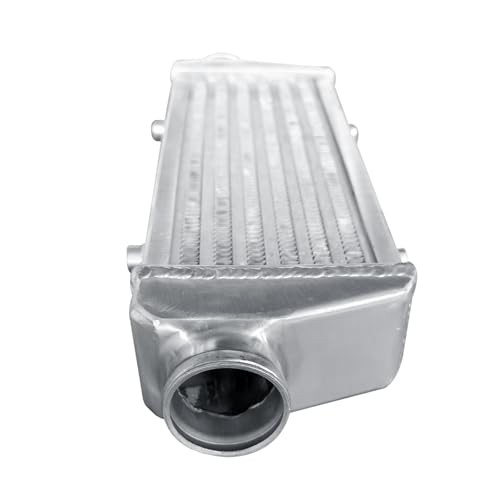 Universal Intercooler 18.5''x6.6''x2.7" Front Mount Intercooler 2.2'' Inlet and Outlet Aluminum Turbo Intercooler Direct Replacement for Any Turbo Charger system - size: 18.5''x6.6''x2.7" 2.2''