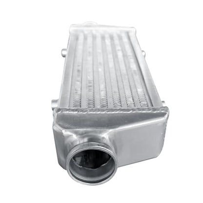 Universal Intercooler 18.5''x6.6''x2.7" Front Mount Intercooler 2.2'' Inlet and Outlet Aluminum Turbo Intercooler Direct Replacement for Any Turbo Charger system - size: 18.5''x6.6''x2.7" 2.2''