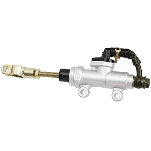 FVRITO Rear Foot Disc Hydraulic Brake Master Cylinder Caliper Assembly for 150cc 200cc 250cc Taotao Coolster Roketa Vitacci Peace SunL RPS Icebear Chinese Go Kart ATV Quad 4 Wheeler Dune Buggy