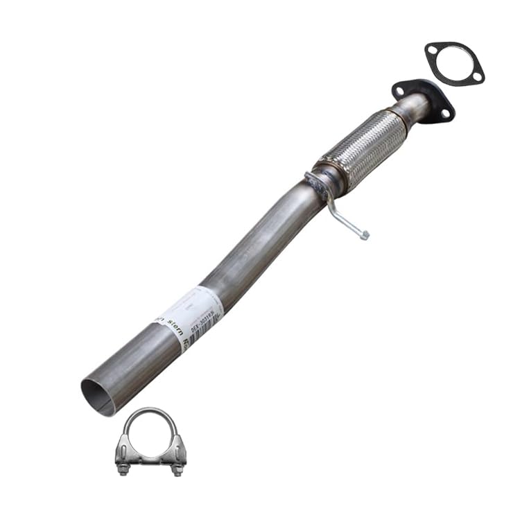 Exhaust Intermediate Flex Pipe Compatible for 2012-2017 Fiat 500 1.4L | Stainless Steel | Northeastern Exhaust | Free Gasket and Clamp Included | Automotive Replacement Part - color: Intermediate Flex Pipe