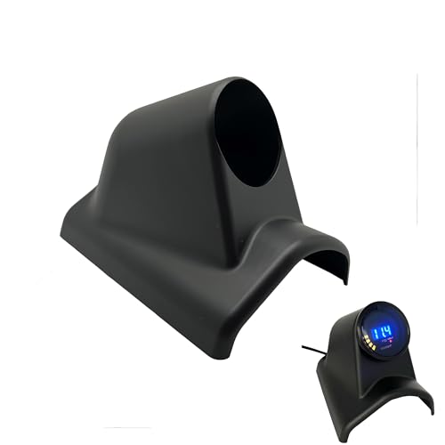 Universal Black 2" 52mm Single 1 Hole Pillar Gauge Pod Holder - size: Singe
