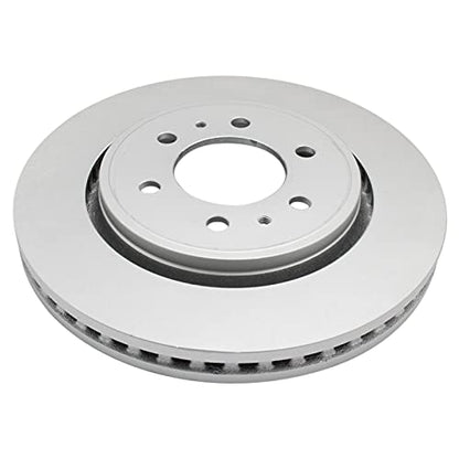 TRQ Front and Rear Brake Rotors Set Premium G-Coated - style: BKA14753