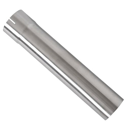 4 Inch Exhaust Pipe, T304 Stainless Steel (SS Tubo), Flared Slotted, Polished Finish, Tailpipe 17.3" L, 4" OD to ID Adapter, Straight Tubing,Universal - size: QK4"-17.3"